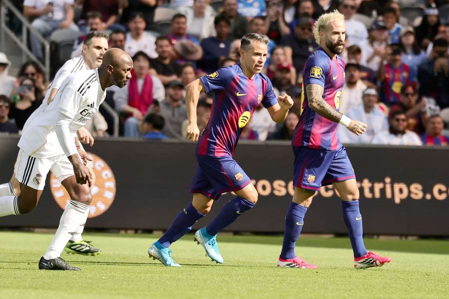 Marc Crosas durante partida de lendas de LaLiga nos Estados Unidos
