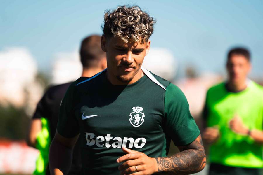 Maxi Araújo no treino do Sporting Maxi Araújo no treino do Sporting