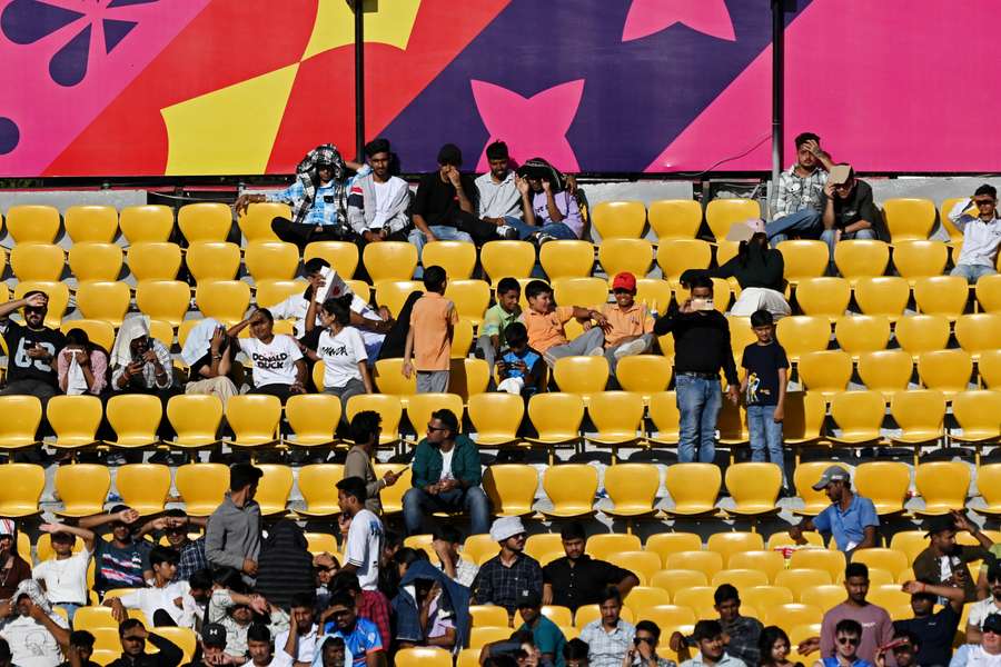 There were plenty of empty seats visible when England played Bangladesh