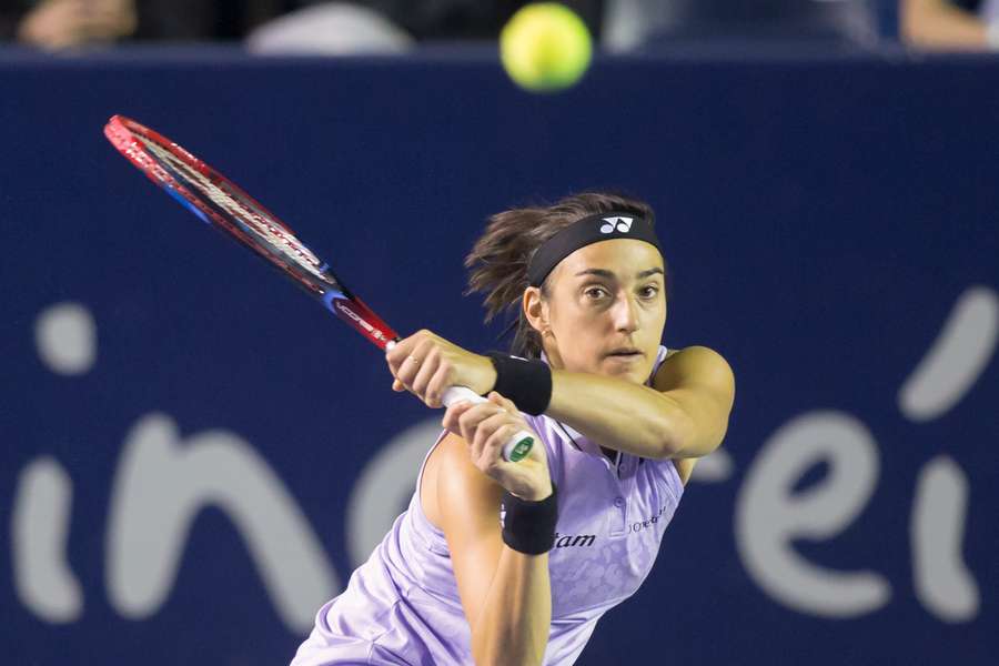 Caroline Garcia lors de sa demi-finale à Monterrey.