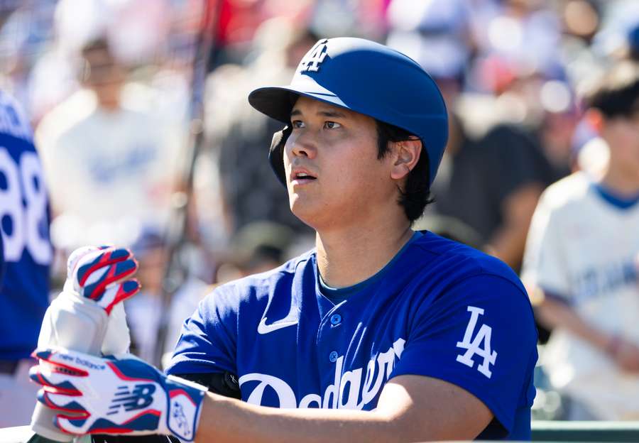 Los Angeles Dodgers' Shohei Ohtani during spring training