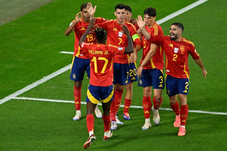 A Espanha ainda não tomou gol na Euro