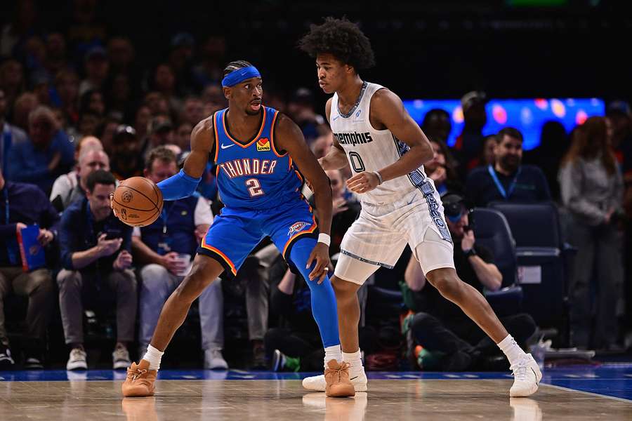 Shai Gilgeous-Alexander in action against the Memphis Grizzlies