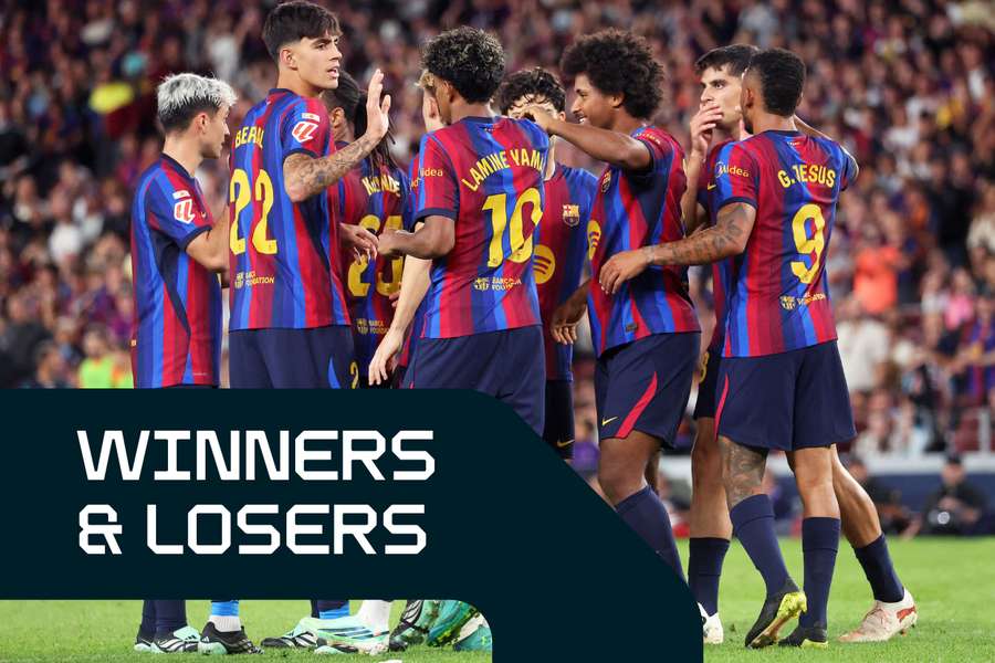Der FC Barcelona hat die ersten acht Saisonspiele gewonnen. Der FC Barcelona hat die ersten acht Saisonspiele gewonnen.