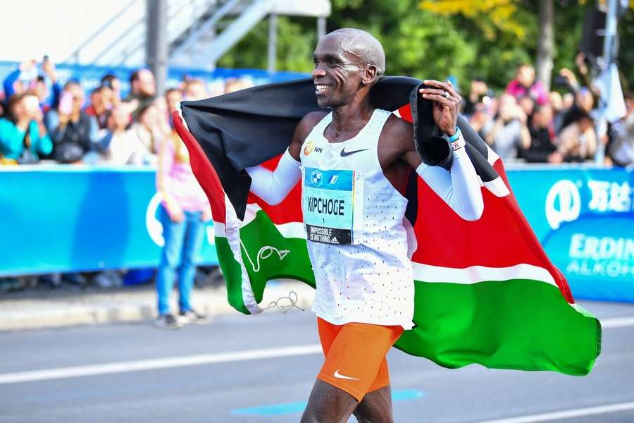 Der Kenianer Eliud Kipchoge gewann 2022 den Berlin Marathon und ist nun auch in Boston der Favorit.