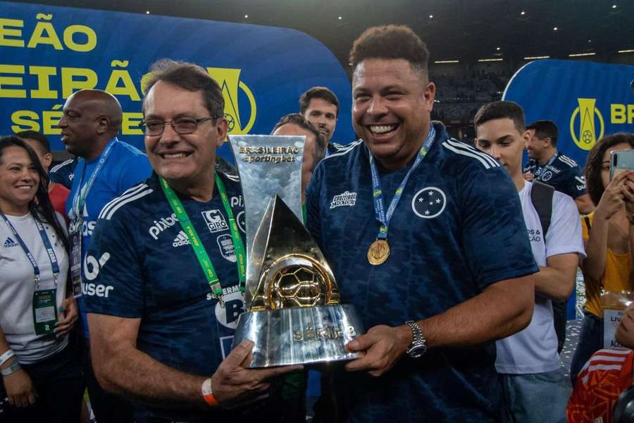 Ronaldo foi campeão da Série B com o Cruzeiro em seu primeiro ano de administração