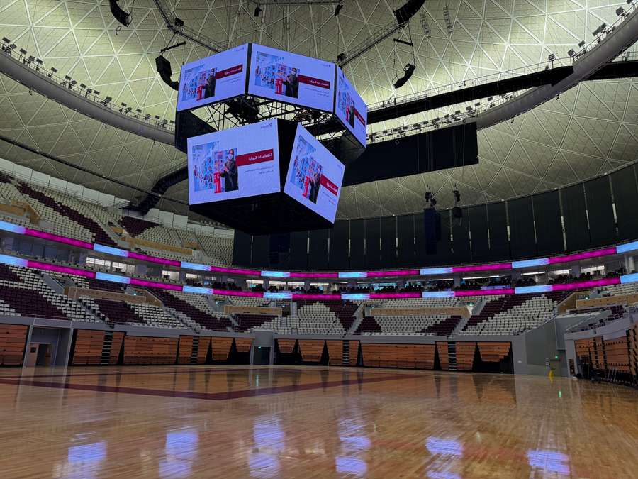Preparativos en el Lusail Arena para el Mundial FIBA Preparativos en el Lusail Arena para el Mundial FIBA