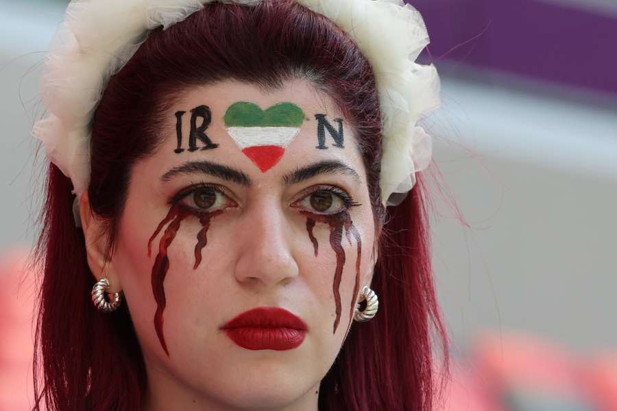 Die iranischen Fans protestierten verhaltener als gegen England