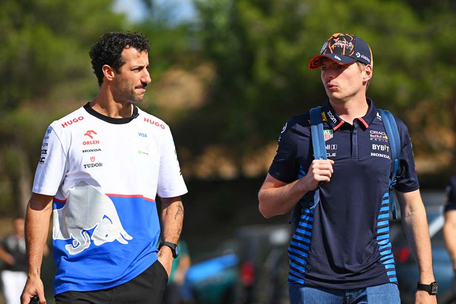 Ricciardo and Verstappen were team-mates at Red Bull previously