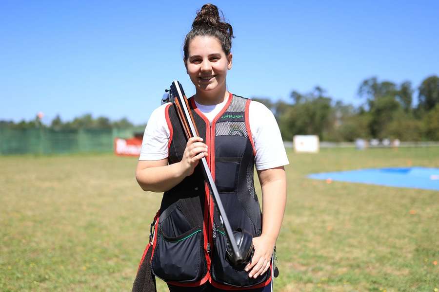 A atiradora Maria Inês Barros, primeira portuguesa em tiro com armas de caça em Jogos Olímpicos