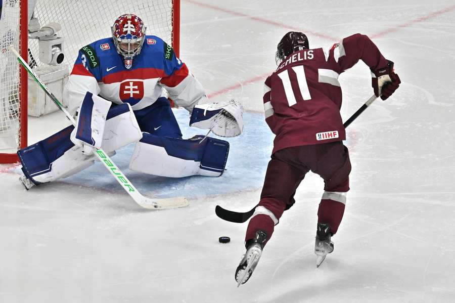 Slovensko prohrálo s Lotyšskem 1:5.
