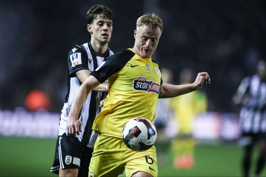 AEK's Jens Jonsson in action during a Greek Soccer Cup game between PAOK FC and AEK AEK's Jens Jonsson in action during a Greek Soccer Cup game between PAOK FC and AEK
