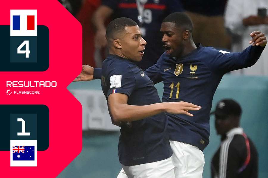 Do susto à goleada, campeão do Mundo entra a ganhar: França vence Austrália por 4-1