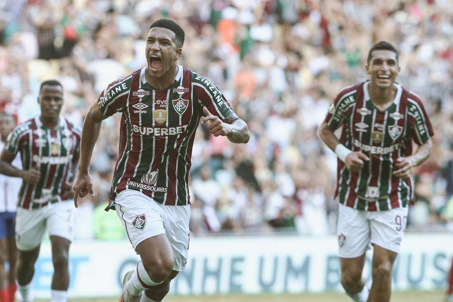 Kauã Elias marcou contra o Bahia no fim do primeiro tempo