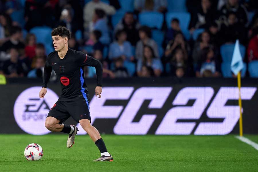 Héctor Fort, en el Celta-Barça