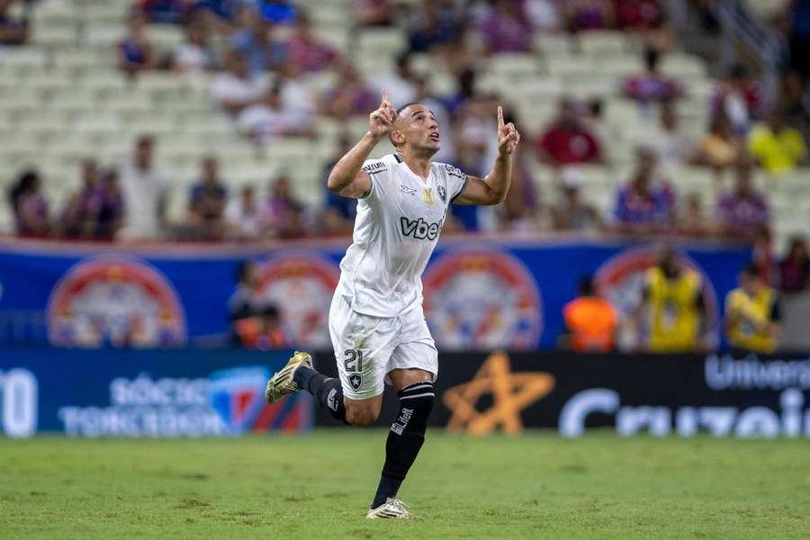 Marçal anotou dois gols para o Botafogo no confronto direto contra o Fortaleza no primeiro turno (5 a 0) Marçal anotou dois gols para o Botafogo no confronto direto contra o Fortaleza no primeiro turno (5 a 0)