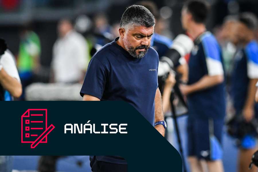 Gennaro Gattuso após a derrota da Lazio na Taça de Itália Gennaro Gattuso após a derrota da Lazio na Taça de Itália