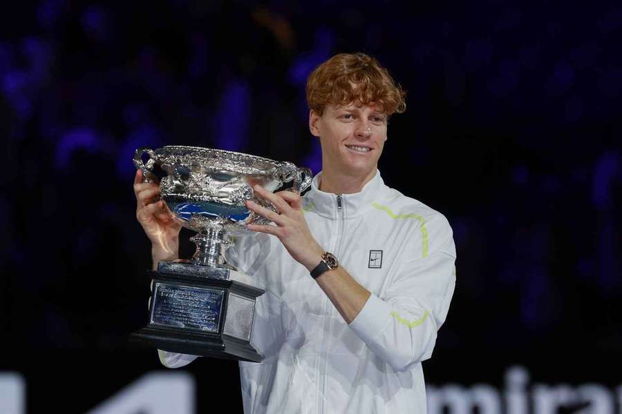 Šampion posledních dvou ročníků Australian Open Jannik Sinner.