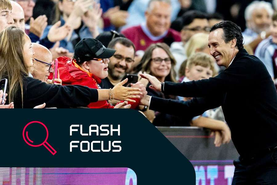 Unai Emery conoce a algunos aficionados del Aston Villa