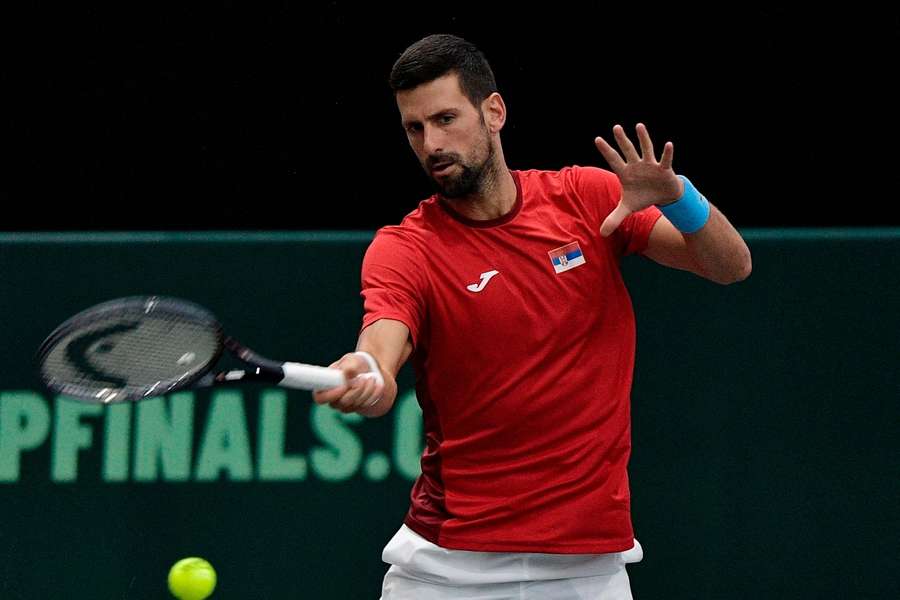 Djokovic was back in action in the Davis Cup 