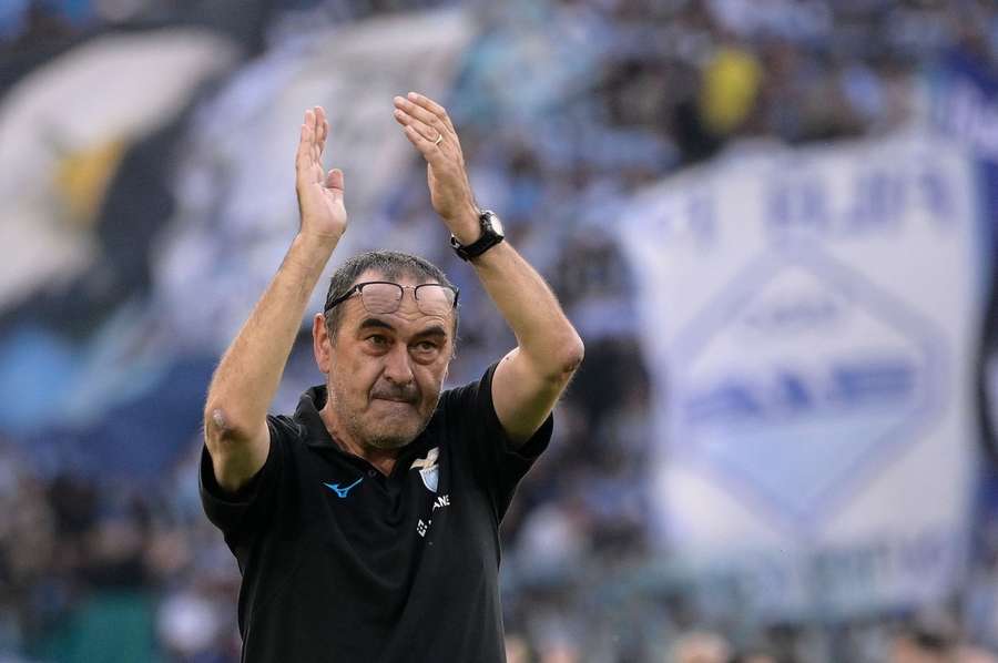 Maurizio Sarri reina absoluto na Lazio