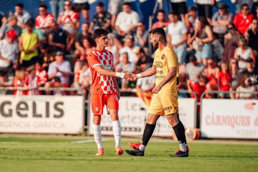 Deportividad entre el Girona y el Olot