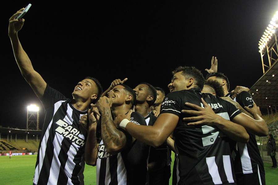Festa dos jogadores do Botafogo