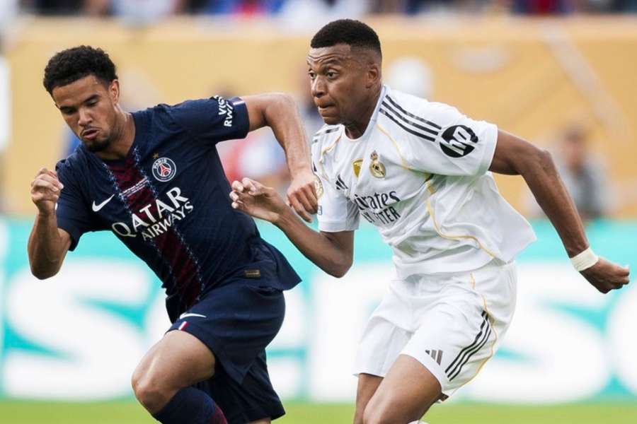 Mbappé na derrota do Real Madrid para o PSG na Copa do Mundo de Clubes
