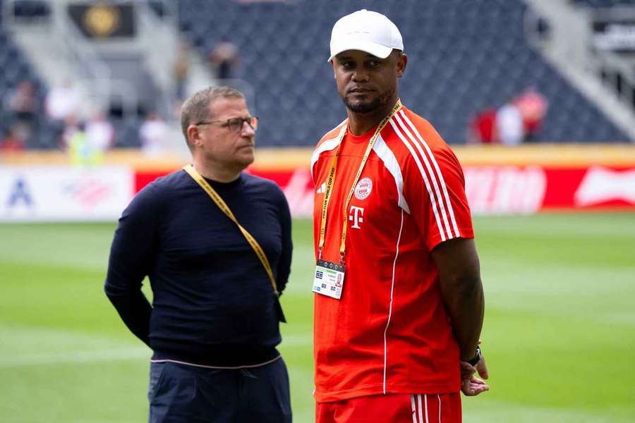 Eberl (l.) und Kompany würden das Team des FCB gerne noch in der Breite verstärken