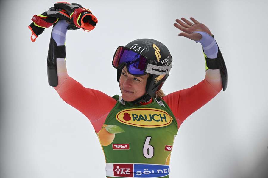 Lara Gut-Behrami of Switzerland has suffered a knee injury