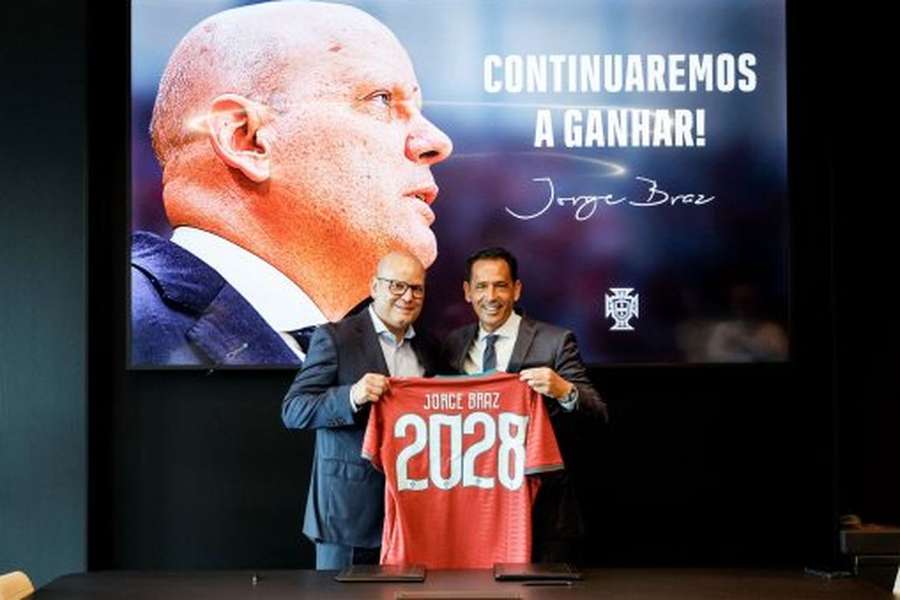 Jorge Braz ao lado de Pedro Proença Jorge Braz ao lado de Pedro Proença