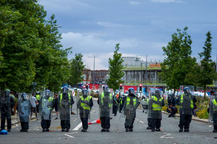 Police have been on high alert in England