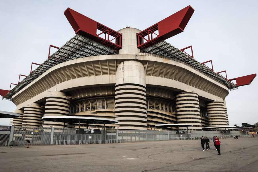 Das San Siro vor dem Länderspiel zwischen Italien und Deutschland.