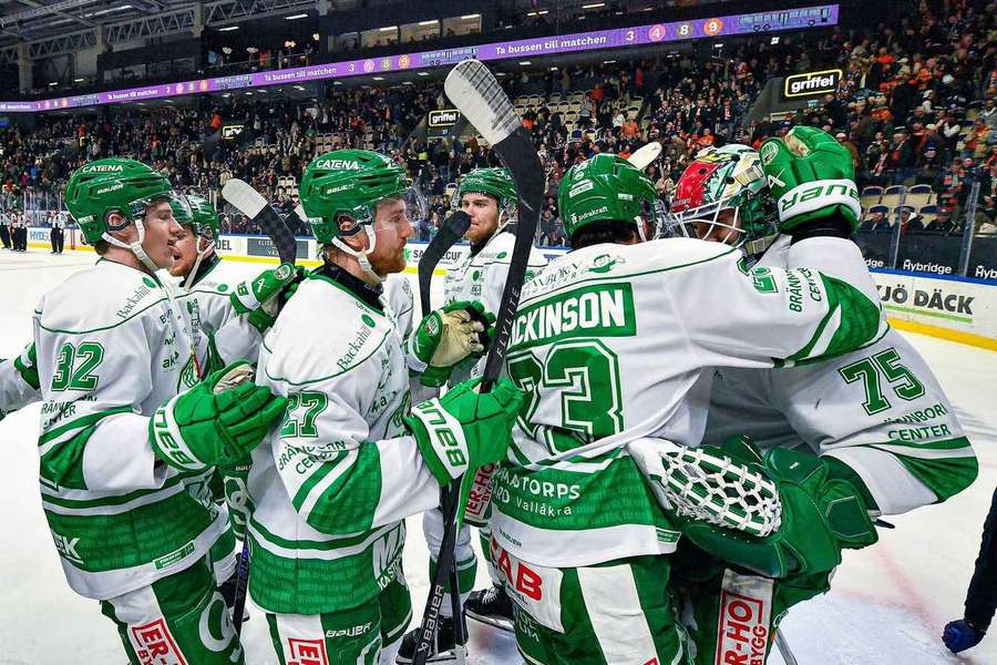 Rogle celebrate reaching the final