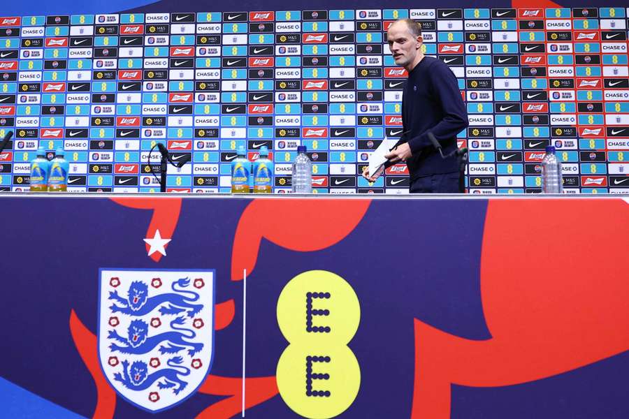 England manager Thomas Tuchel before a press conference England manager Thomas Tuchel before a press conference