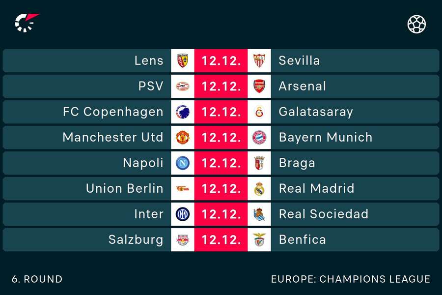 Tuesday fixtures