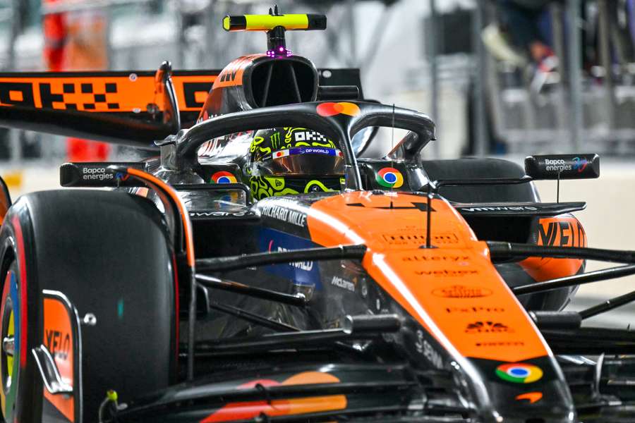 Norris foi o mais rápido na classificação em Yas Marina