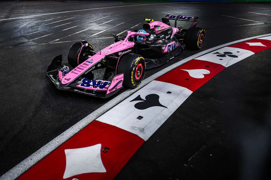 Pierre Gasly à Las Vegas.