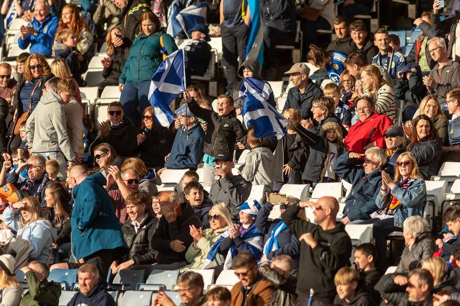 Die schottischen Fans beim letzten Freundschaftsspiel vs. Finnland