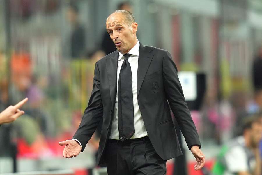 Massimiliano Allegri durante Milan-Cremonese