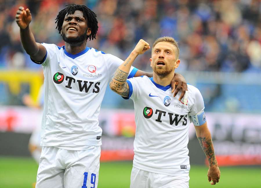 Kessié con la maglia dell'Atalanta Kessié con la maglia dell'Atalanta