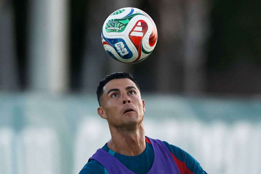 Ronaldo no treino da seleção Ronaldo no treino da seleção