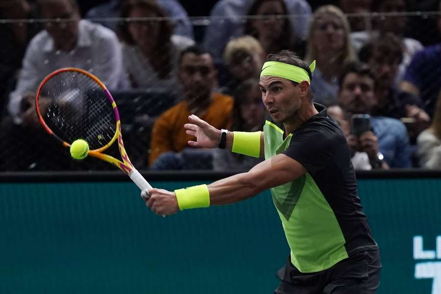 Rafael Nadal ved Paris Master 2022.