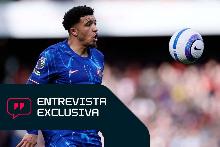 Jadon Sancho, en acción durante el partido de la Premier League inglesa entre el Arsenal y el Chelsea.