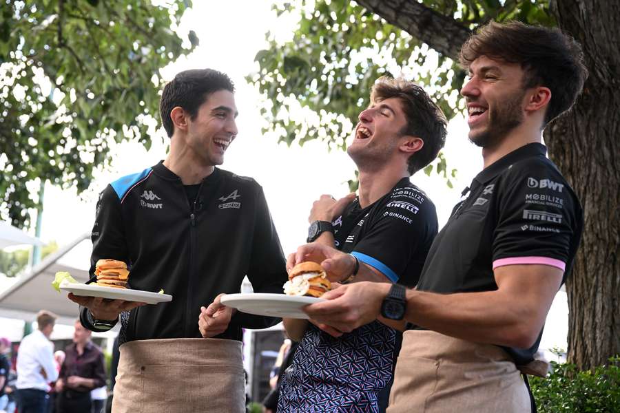 Aucune tension apparente semble se dégager du duo français, aussi bien avant qu'après Melbourne.