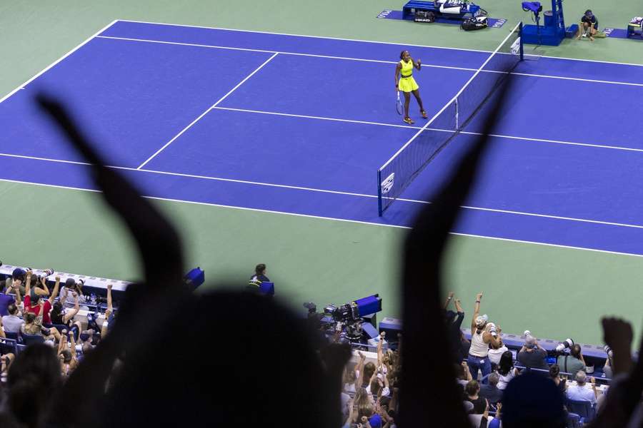 Coco Gauff bereikte voor het eerst de finale van de US Open