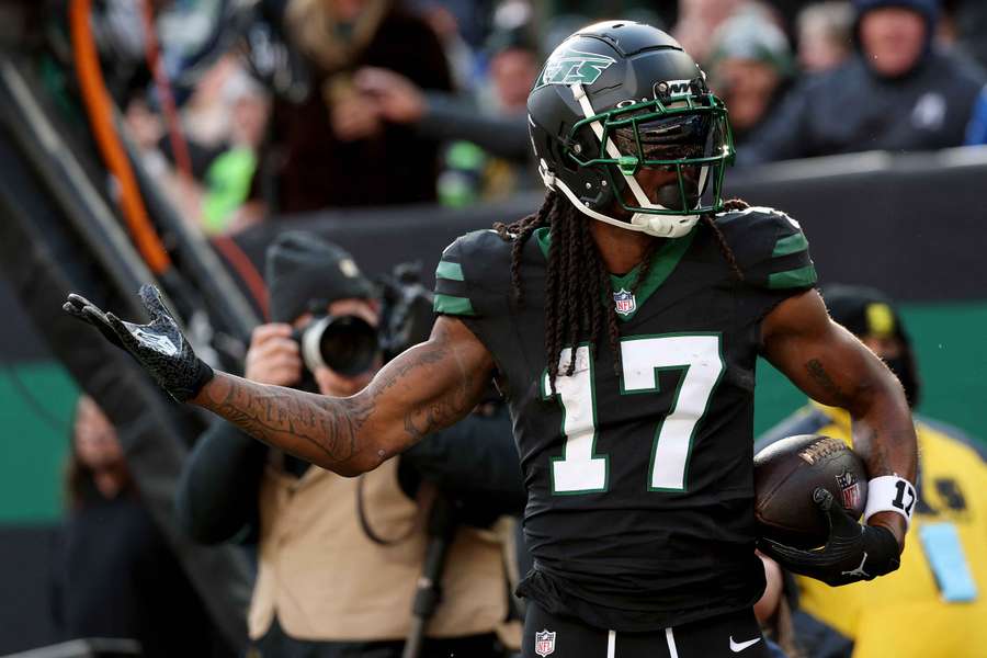 Star receiver Davante Adams will be looking for another home after one season with the New York Jets. 