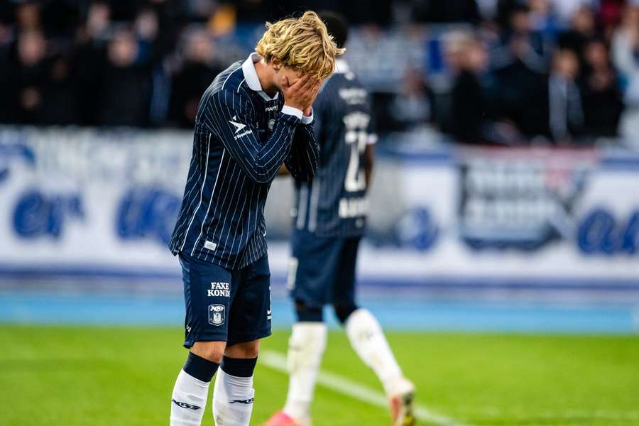 Frederik Emmery disappointed after the draw in Horsens Frederik Emmery disappointed after the draw in Horsens