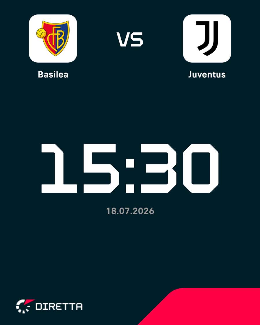 Basilea-Juventus, sabato alle 15:30 Basilea-Juventus, sabato alle 15:30