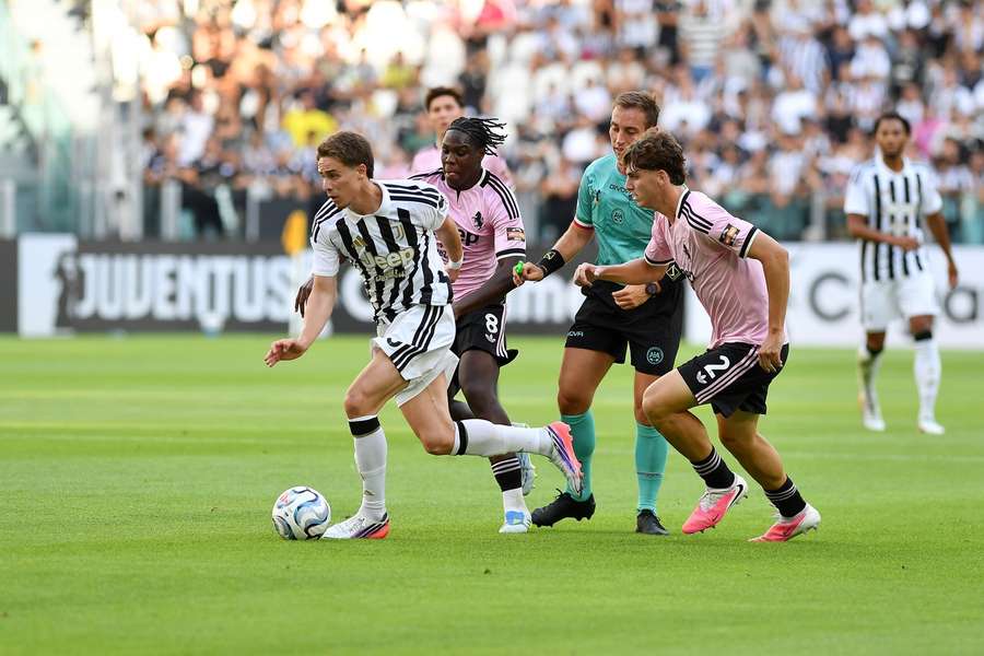 Juventus ace Kenan Yildiz outpaces Juve Next Gen stars Augusto Owusu and Niccolo Rizzo